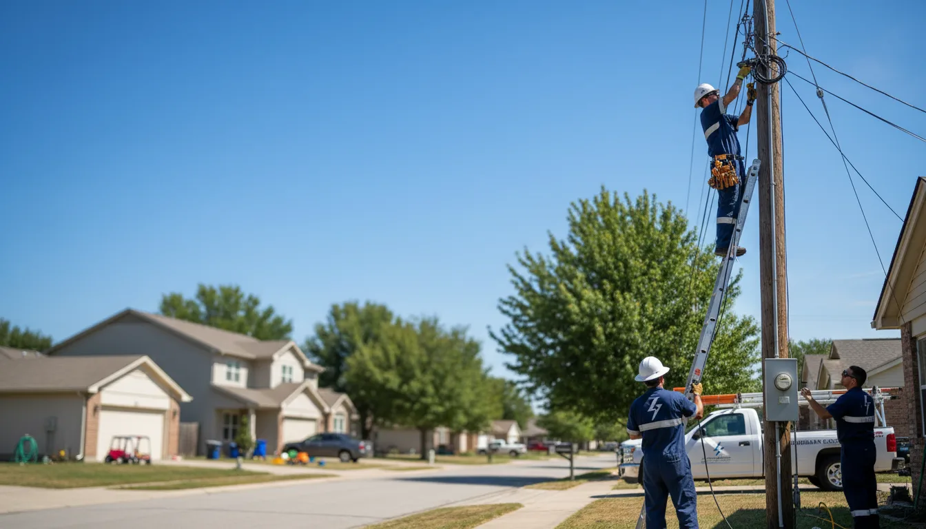 Residential electrician providing installation services in Unity, WI